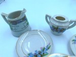 blue floral tea set d